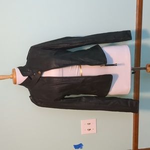 Jack. Faux Leather Moto Jacket size small
